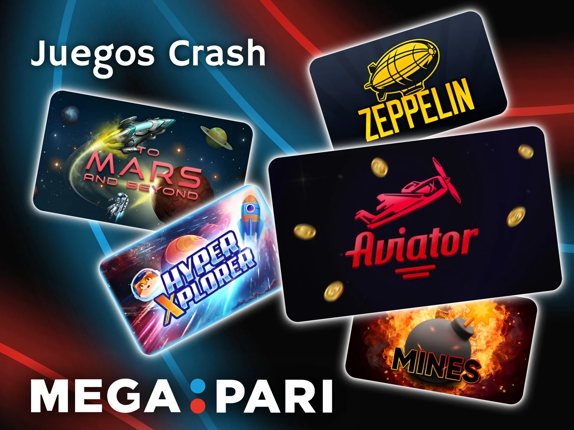 Juegos tipo Crash como Aviator y Zeppelin en Megapari.