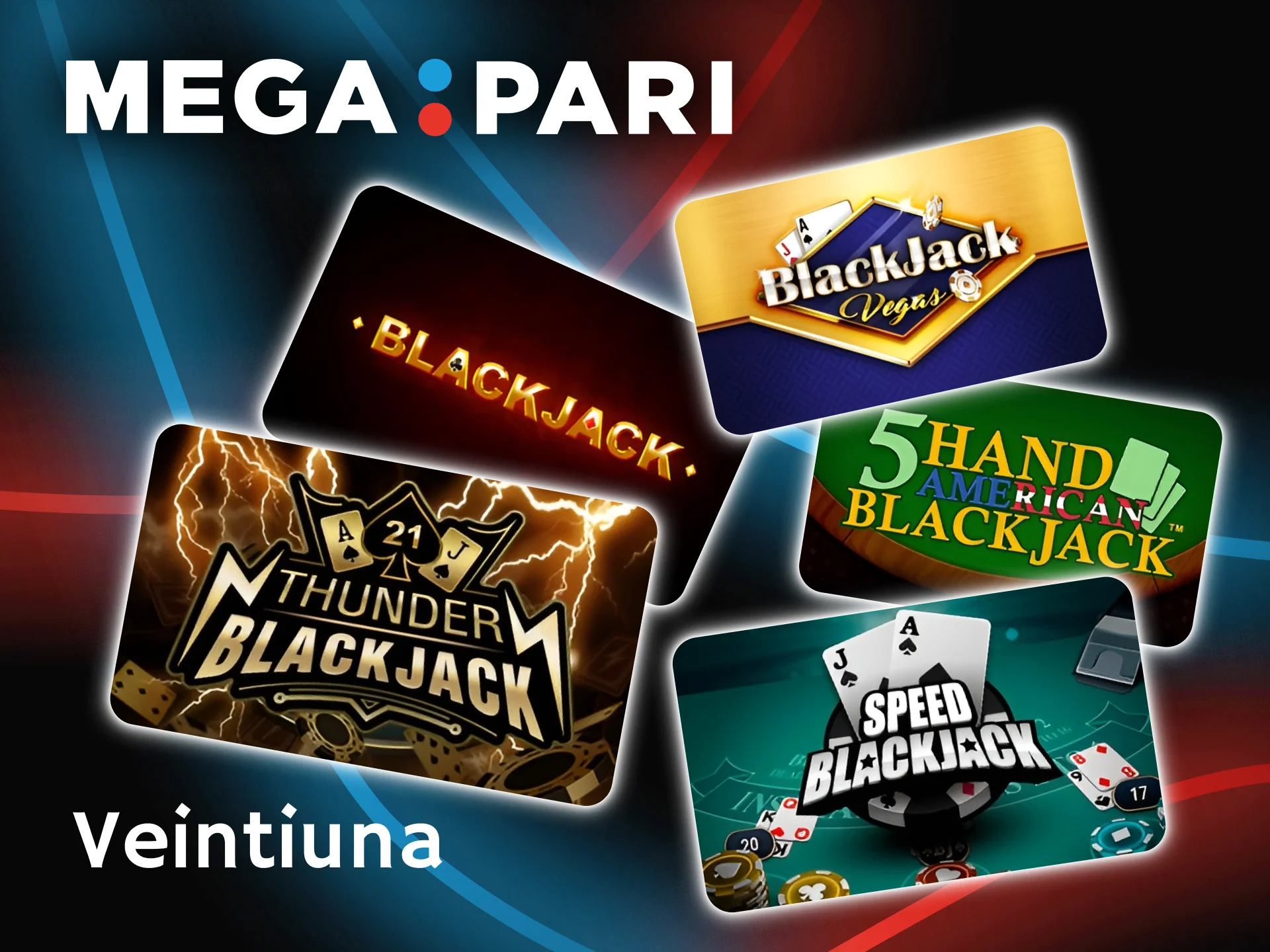 Juega al Blackjack en el sitio web oficial de Megapari.