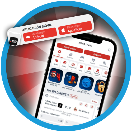 Descarga la aplicación Megapari en cualquier teléfono inteligente.
