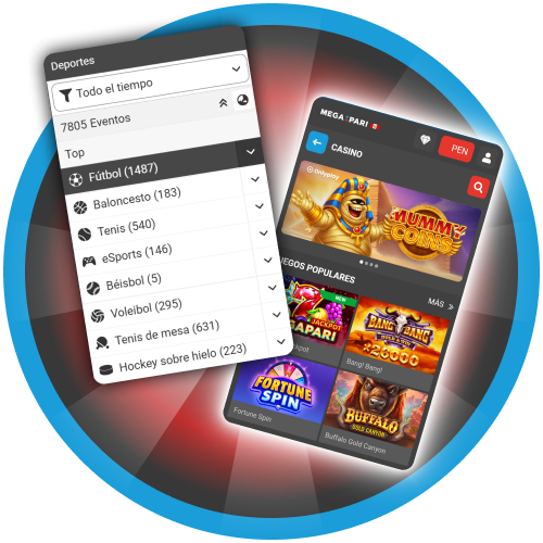 Muchos juegos de casino y eventos deportivos en Megapari.