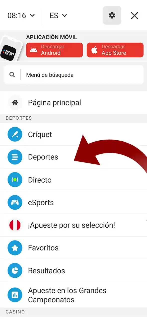 Sigue a tu equipo favorito a través de la sección deportiva de Megapari Perú.