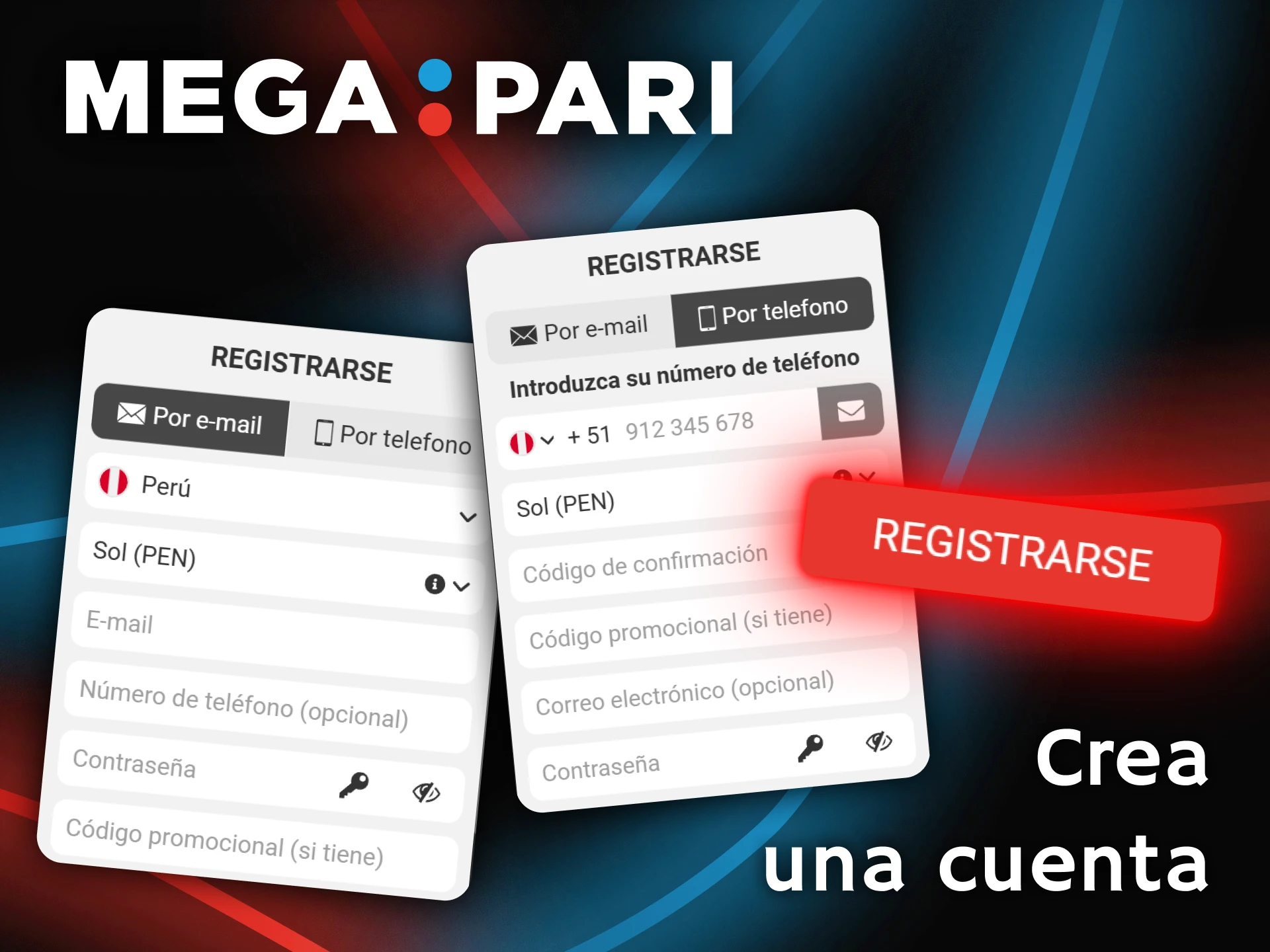 Registrarse en Megapari es fácil, rápido y seguro.