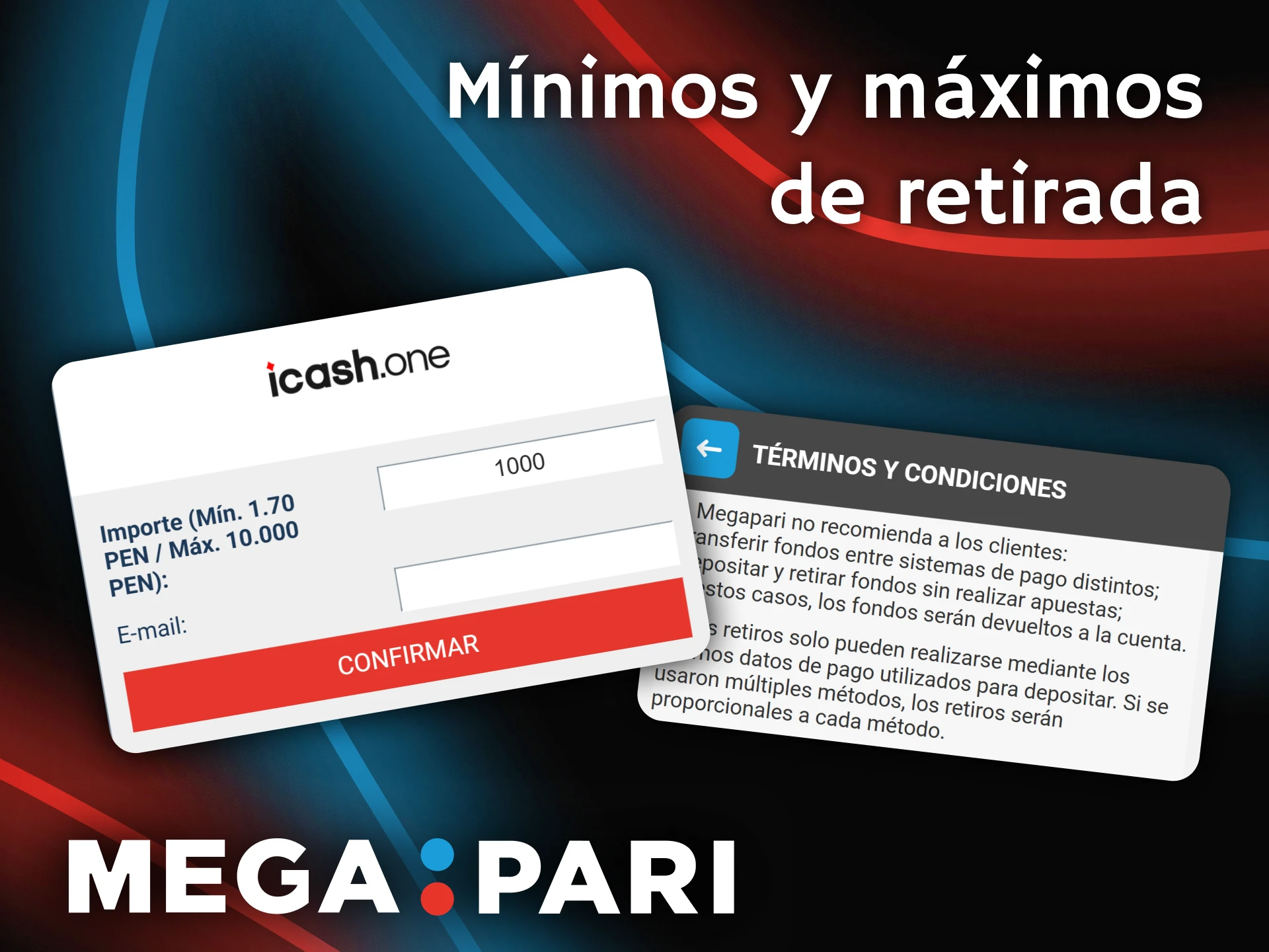 Consulta los límites mínimos y máximos para la retirada de fondos en Megapari.