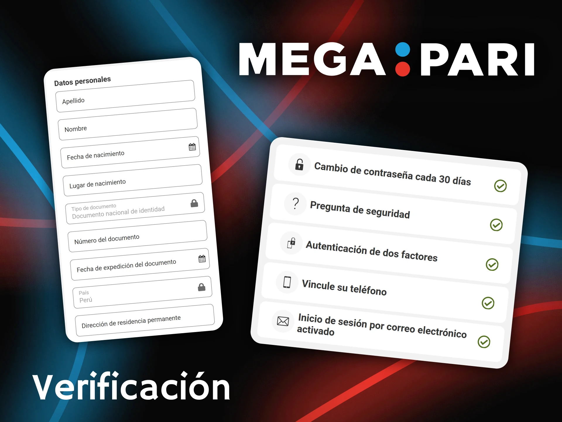 Asegura tu cuenta completando el proceso de verificación de identidad en Megapari.