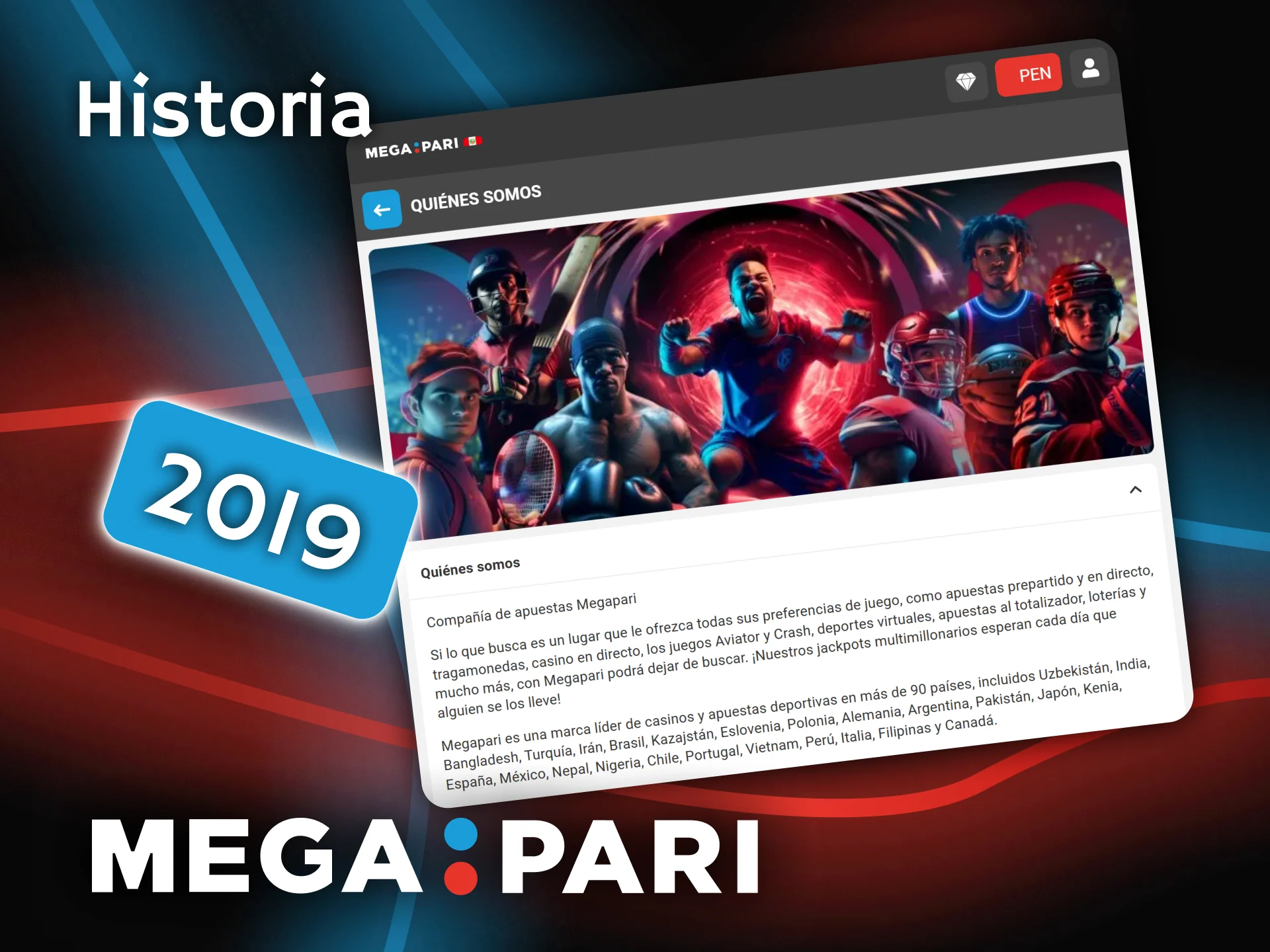 Lee sobre la historia y el crecimiento global de la empresa de apuestas Megapari.