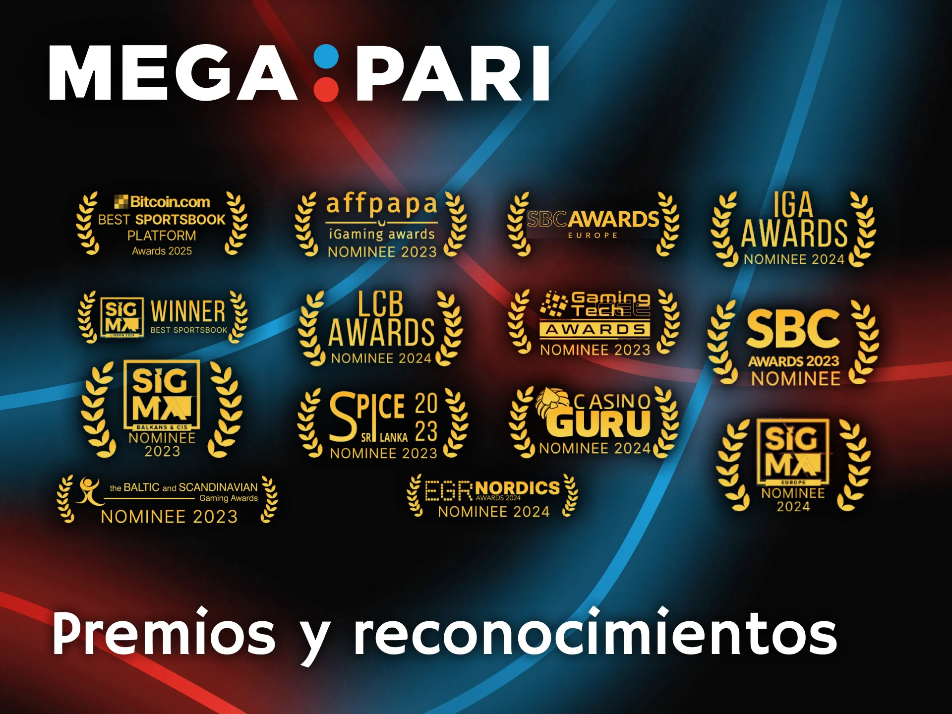 Consulta los prestigiosos premios y nominaciones internacionales obtenidos por Megapari.