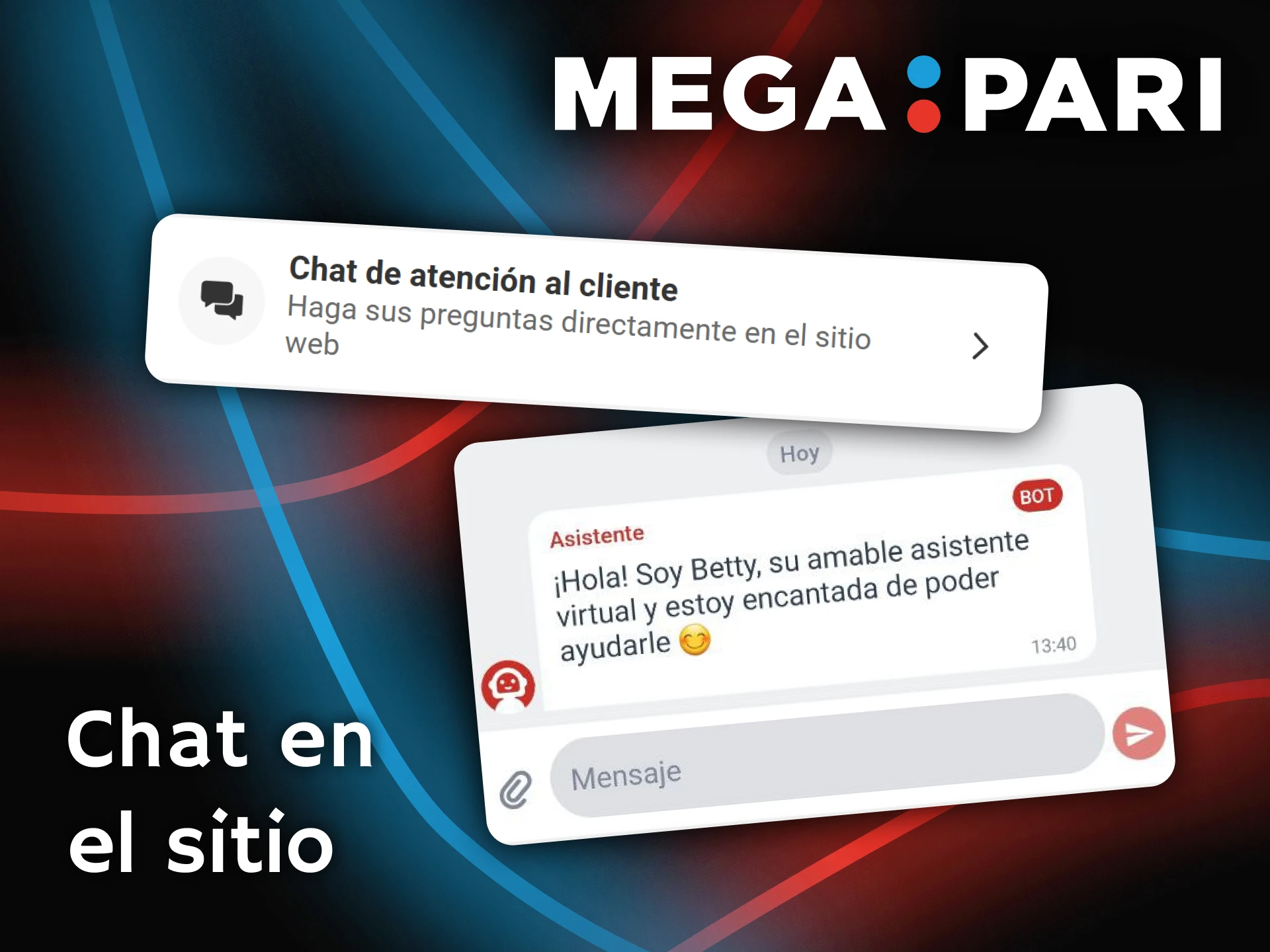 Inicia una conversación con el chat de soporte en vivo de Megapari ahora.