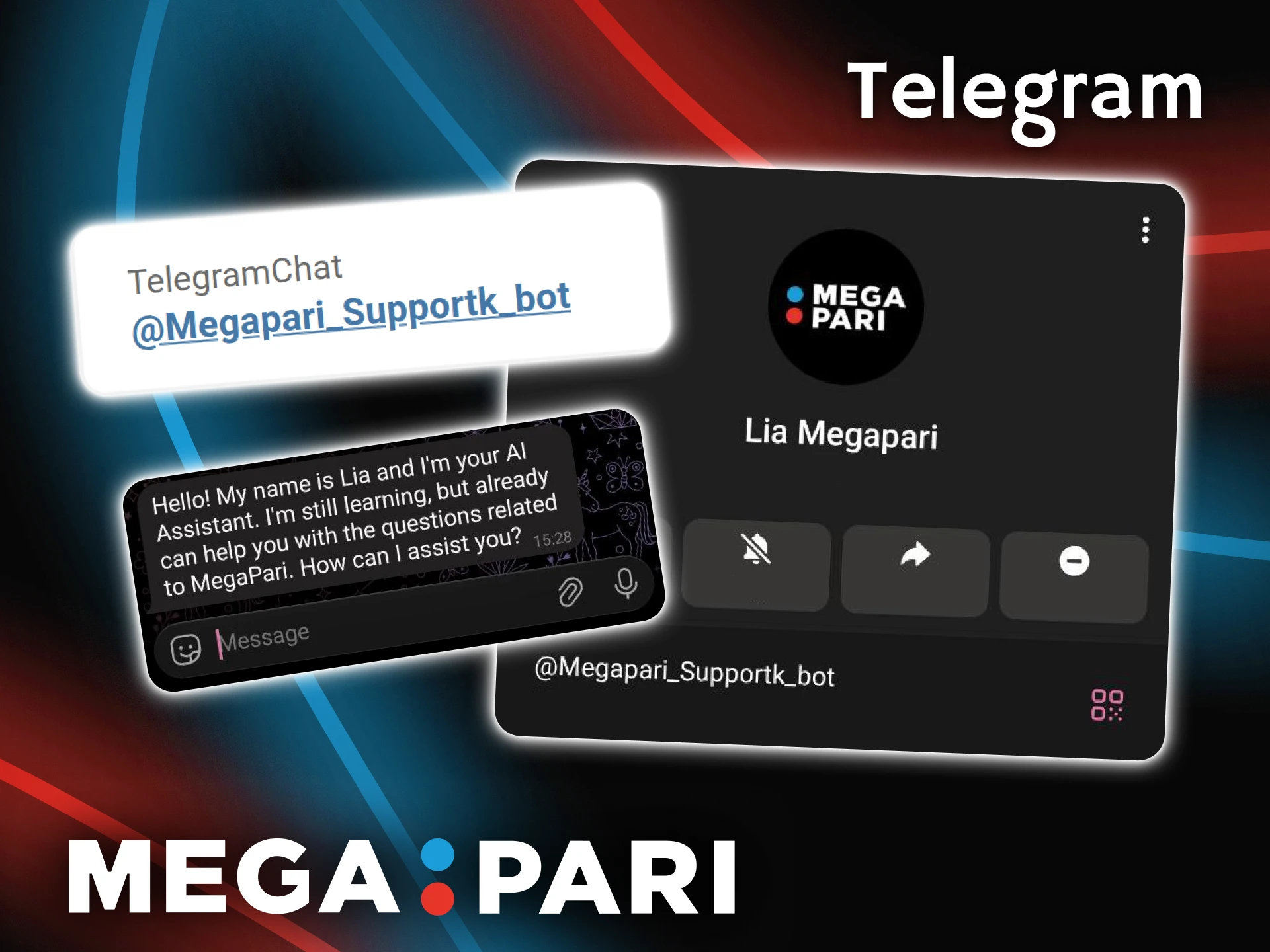 Únete al canal de Telegram para recibir soporte automatizado de Megapari.